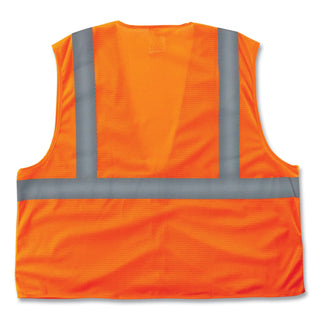 GloWear 8205Z Class 2 Super Economy Mesh Vest, Polyester, Orange, Small/Medium, Ships in 1-3 Business Days