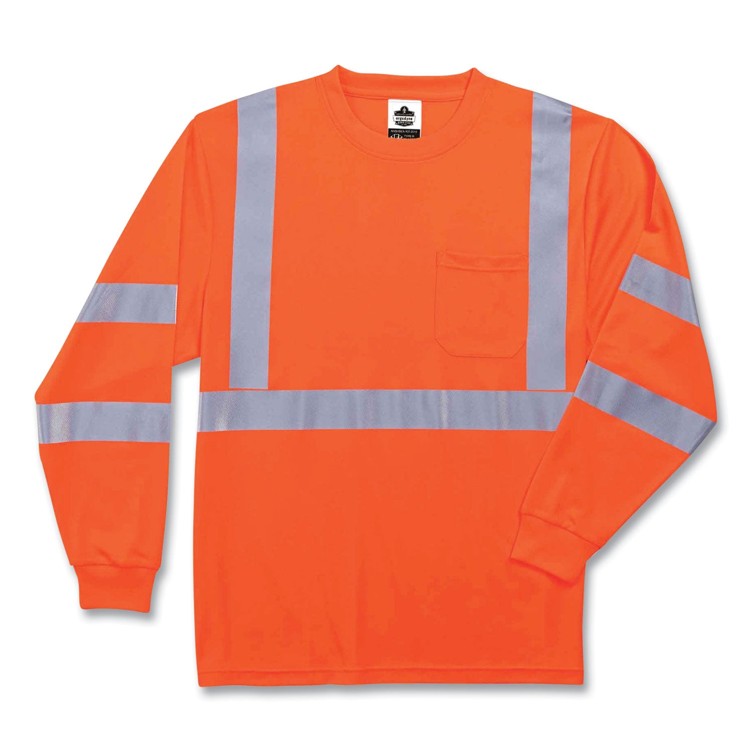 glowear-8391-class-3-hi-vis-long-sleeve-shirt-polyester-orange-large-ships-in-1-3-business-days_ego21714 - 1