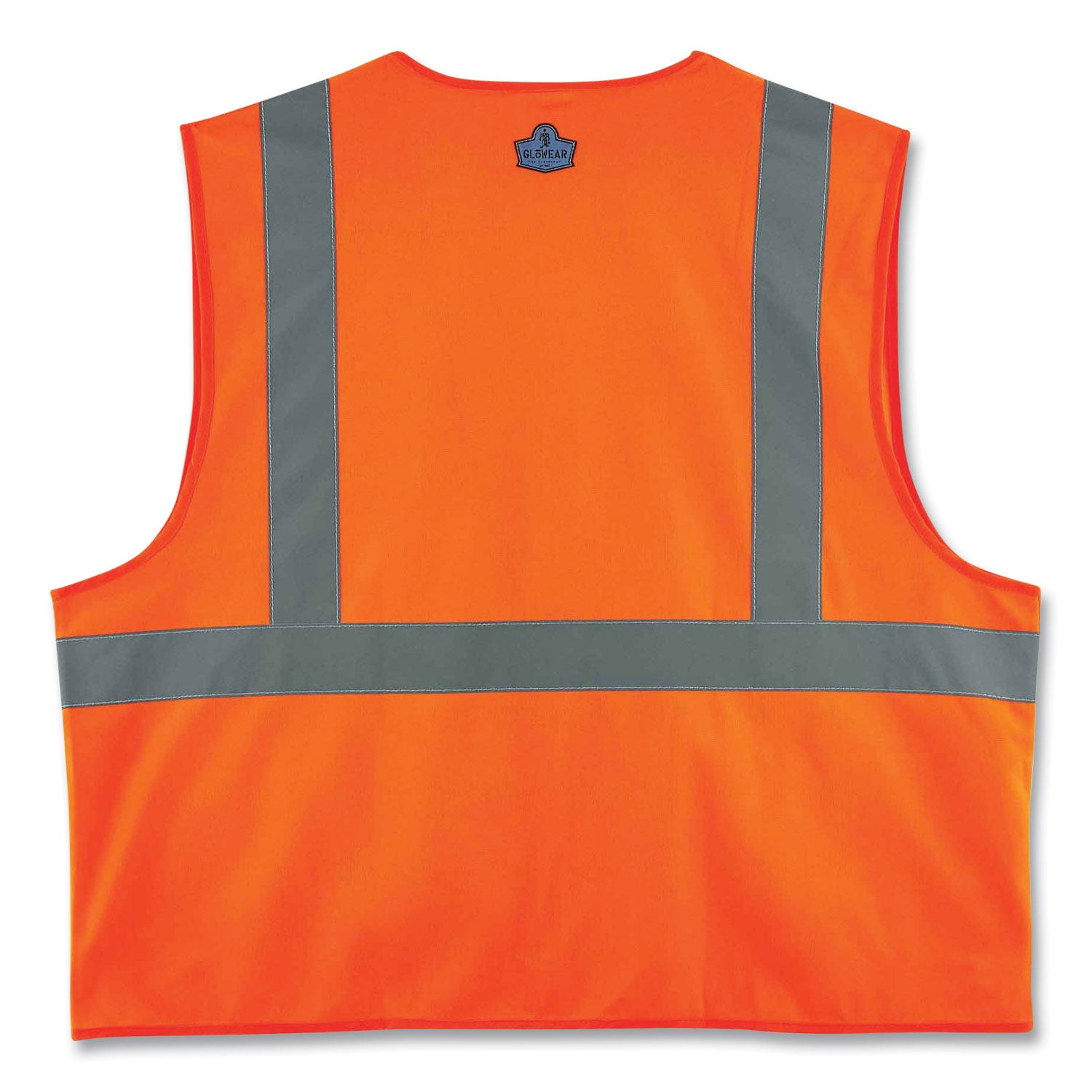 GloWear 8225Z Class 2 Standard Solid Vest, Polyester, Orange, 4X-Large/5X-Large, Ships in 1-3 Business Days