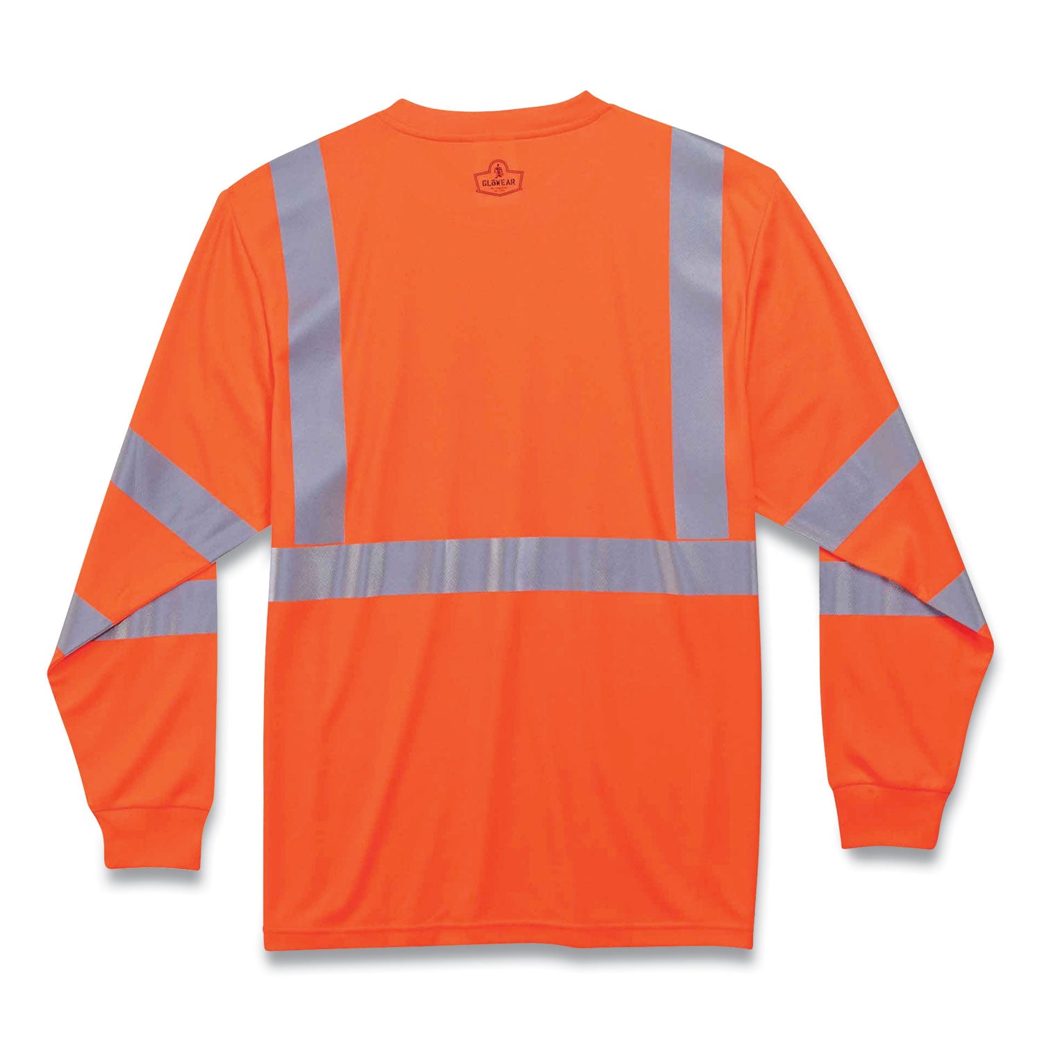 glowear-8391-class-3-hi-vis-long-sleeve-shirt-polyester-orange-large-ships-in-1-3-business-days_ego21714 - 2