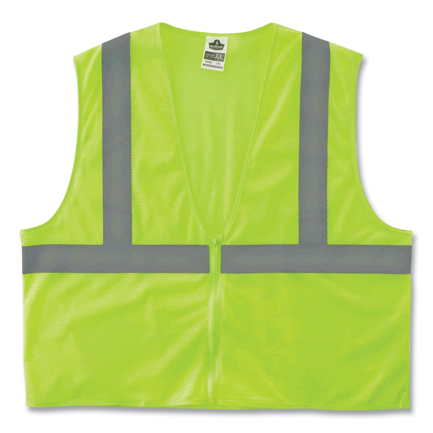 glowear-8205z-class-2-super-economy-mesh-vest-polyester-lime-4x-large-5x-large-ships-in-1-3-business-days_ego20999 - 1