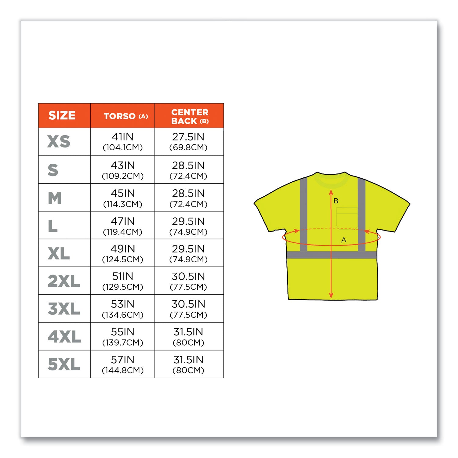 GloWear 8289 Class 2 Hi-Vis T-Shirt, Polyester, Lime, X-Large, Ships in 1-3 Business Days