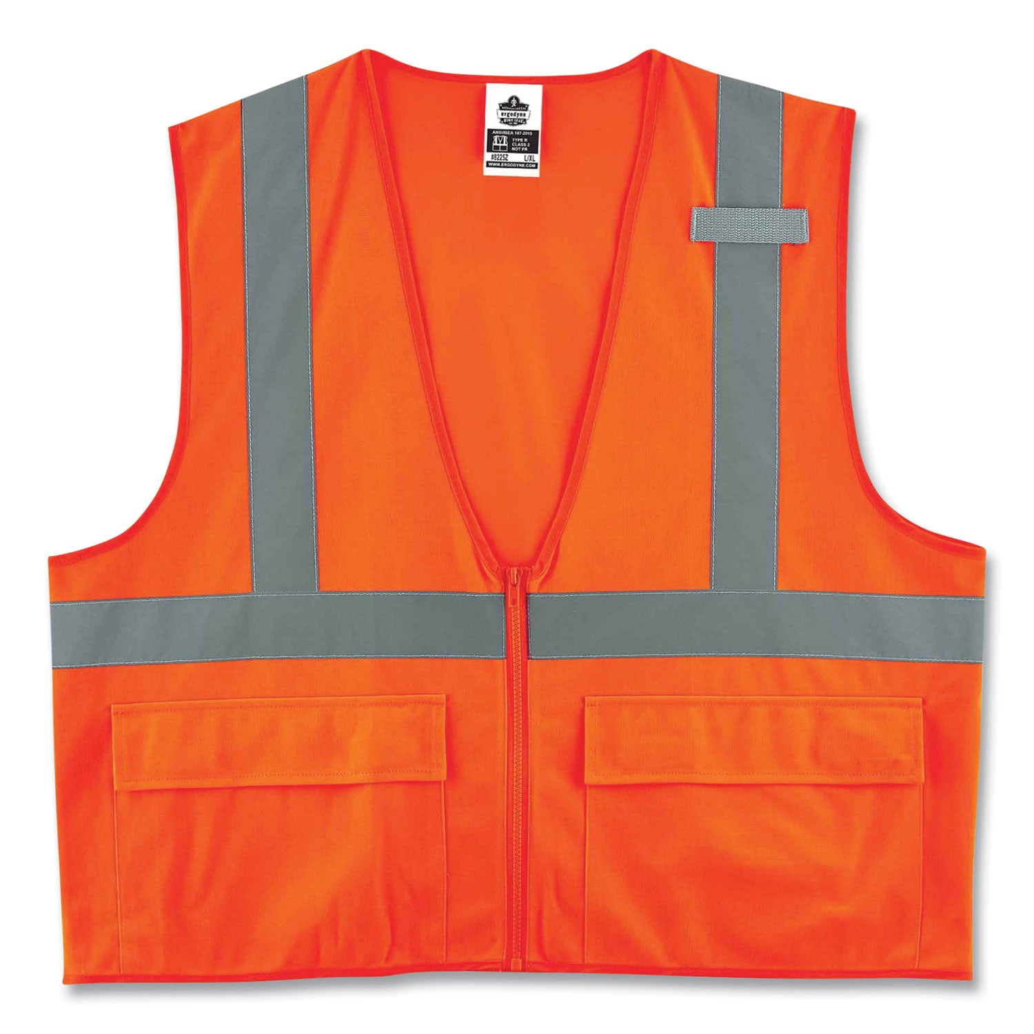 glowear-8225z-class-2-standard-solid-vest-polyester-orange-2x-large-3x-large-ships-in-1-3-business-days_ego21157 - 1