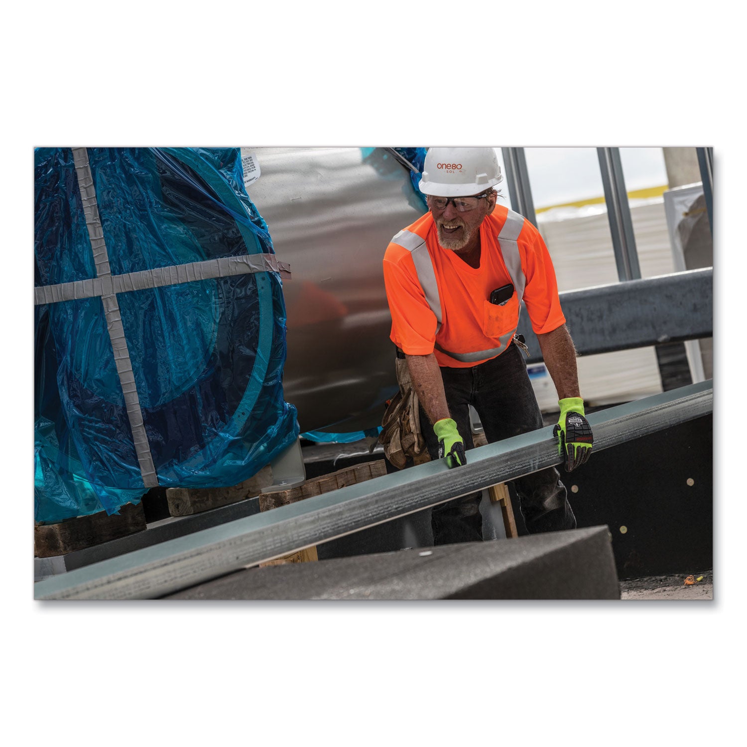 GloWear 8289 Class 2 Hi-Vis T-Shirt, Polyester, Orange, X-Small, Ships in 1-3 Business Days