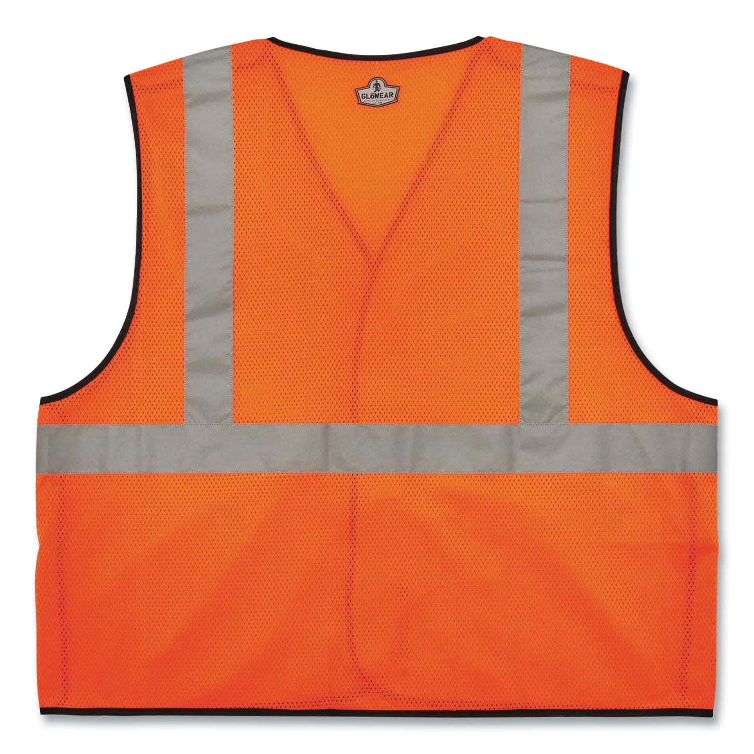 GloWear 8216BA Class 2 Breakaway Mesh ID Holder Vest, Polyester, 2X-Large/3X-Large, Orange, Ships in 1-3 Business Days