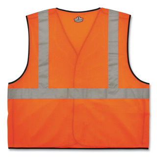 GloWear 8216BA Class 2 Breakaway Mesh ID Holder Vest, Polyester, 2X-Large/3X-Large, Orange, Ships in 1-3 Business Days