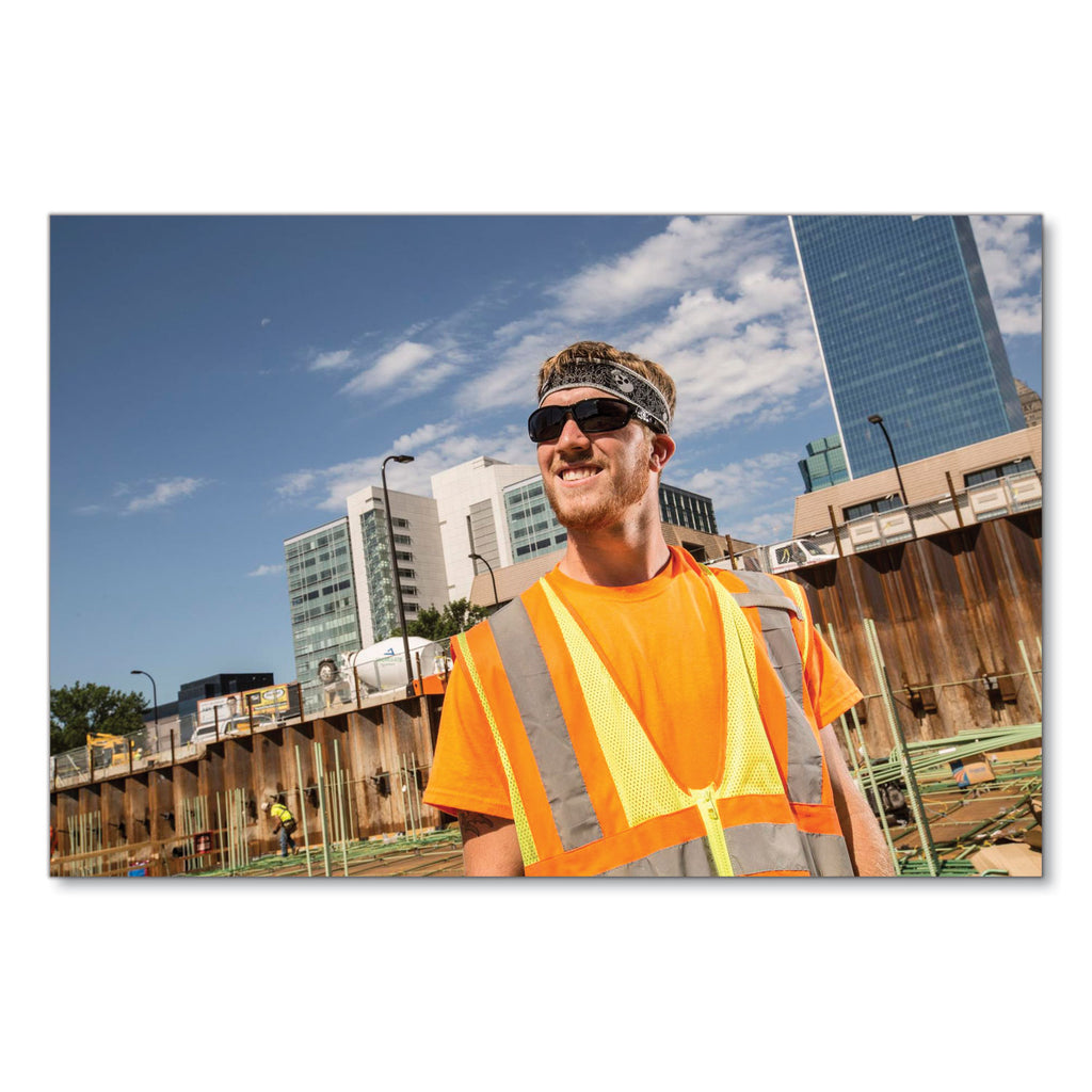 GloWear 8089 Non-Certified Hi-Vis T-Shirt, Polyester, 3X-Large, Orange, Ships in 1-3 Business Days