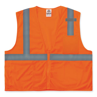 GloWear 8210Z Class 2 Economy Mesh Vest, Polyester, Orange, 2X-Large/3X-Large, Ships in 1-3 Business Days