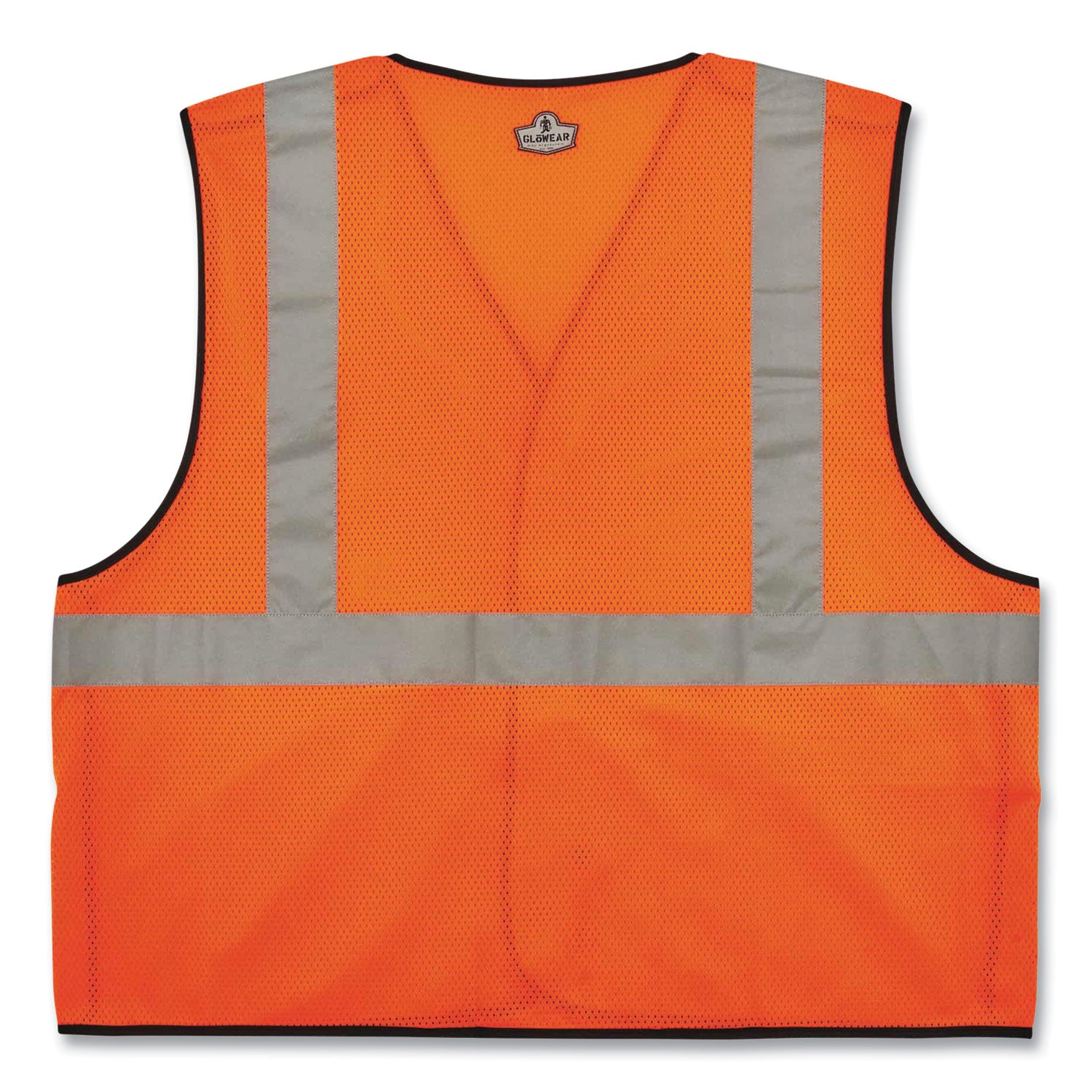 GloWear 8216BA Class 2 Breakaway Mesh ID Holder Vest, Polyester, 4X-Large/5X-Large, Orange, Ships in 1-3 Business Days