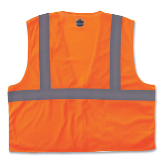 GloWear 8210Z Class 2 Economy Mesh Vest, Polyester, Orange, Small/Medium, Ships in 1-3 Business Days