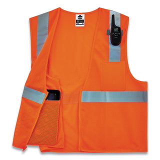 GloWear 8210Z Class 2 Economy Mesh Vest, Polyester, Orange, 2X-Large/3X-Large, Ships in 1-3 Business Days