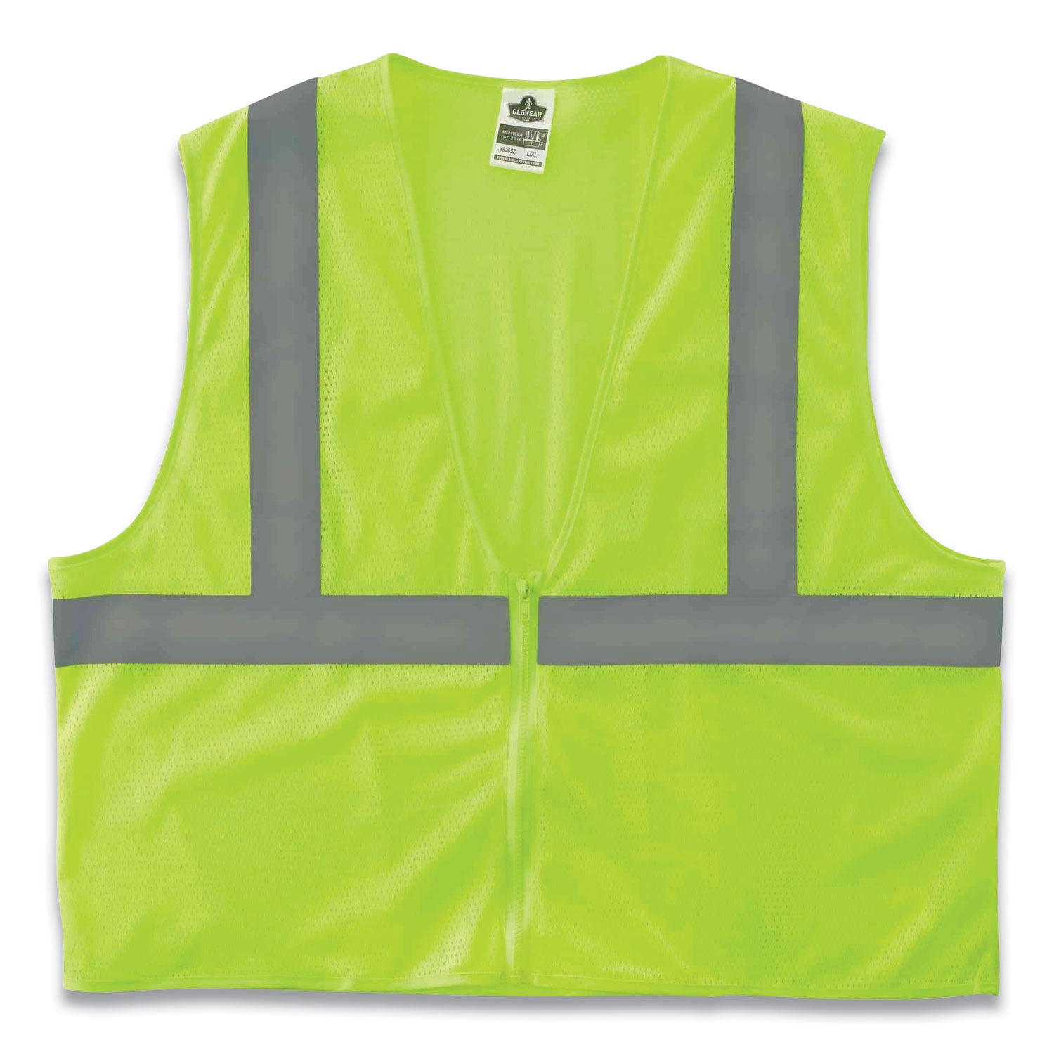 glowear-8205z-class-2-super-economy-mesh-vest-polyester-lime-small-medium-ships-in-1-3-business-days_ego20993 - 1