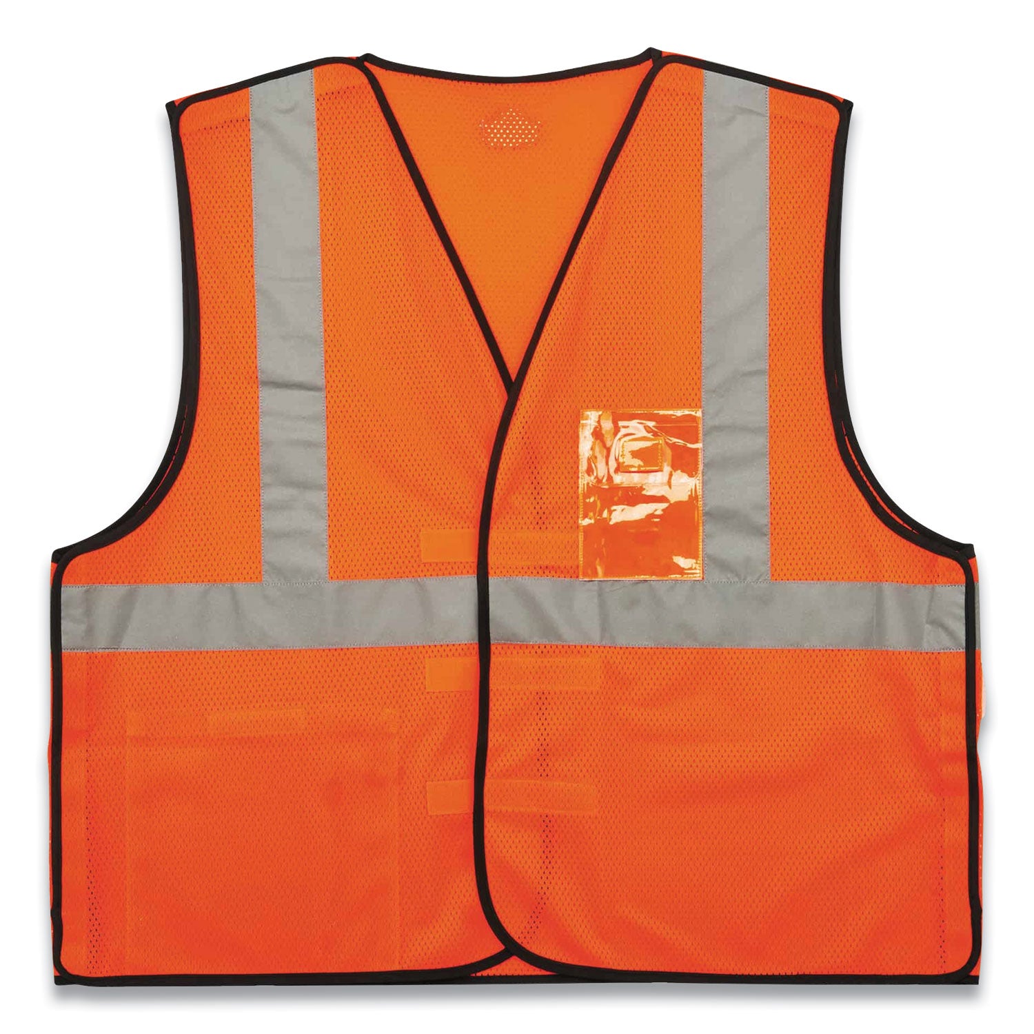 glowear-8216ba-class-2-breakaway-mesh-id-holder-vest-polyester-large-x-large-orange-ships-in-1-3-business-days_ego21085 - 1