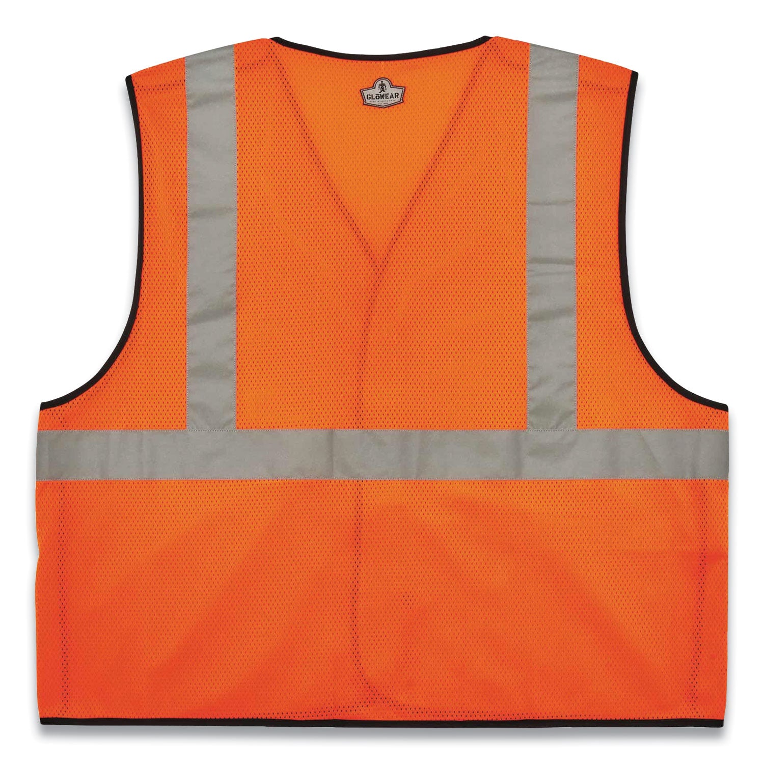 GloWear 8216BA Class 2 Breakaway Mesh ID Holder Vest, Polyester, Small/Medium, Orange, Ships in 1-3 Business Days