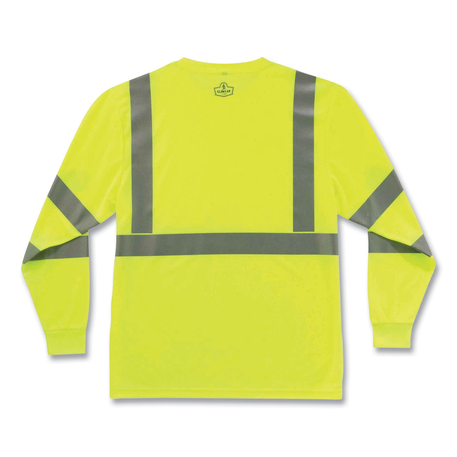 glowear-8391-class-3-hi-vis-long-sleeve-shirt-polyester-lime-2x-large-ships-in-1-3-business-days_ego21706 - 4