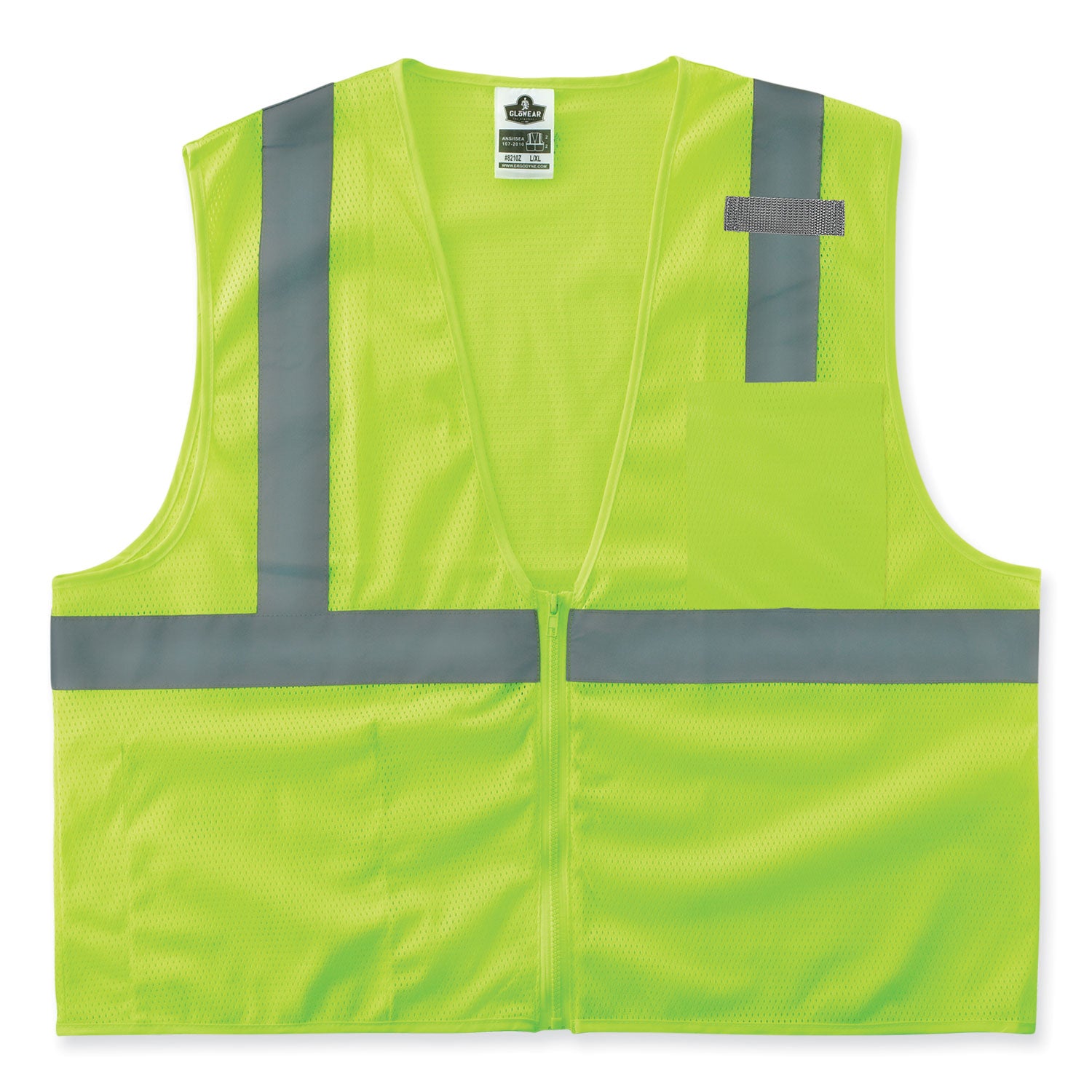 glowear-8210z-class-2-economy-mesh-vest-polyester-lime-small-medium-ships-in-1-3-business-days_ego21053 - 1