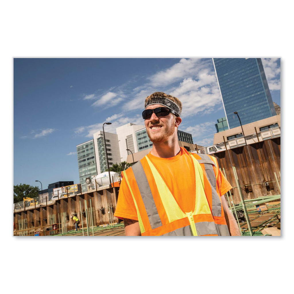 GloWear 8089 Non-Certified Hi-Vis T-Shirt, Polyester, 4X-Large, Orange, Ships in 1-3 Business Days