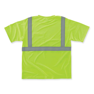 GloWear 8289 Class 2 Hi-Vis T-Shirt, Polyester, Lime, 5X-Large, Ships in 1-3 Business Days