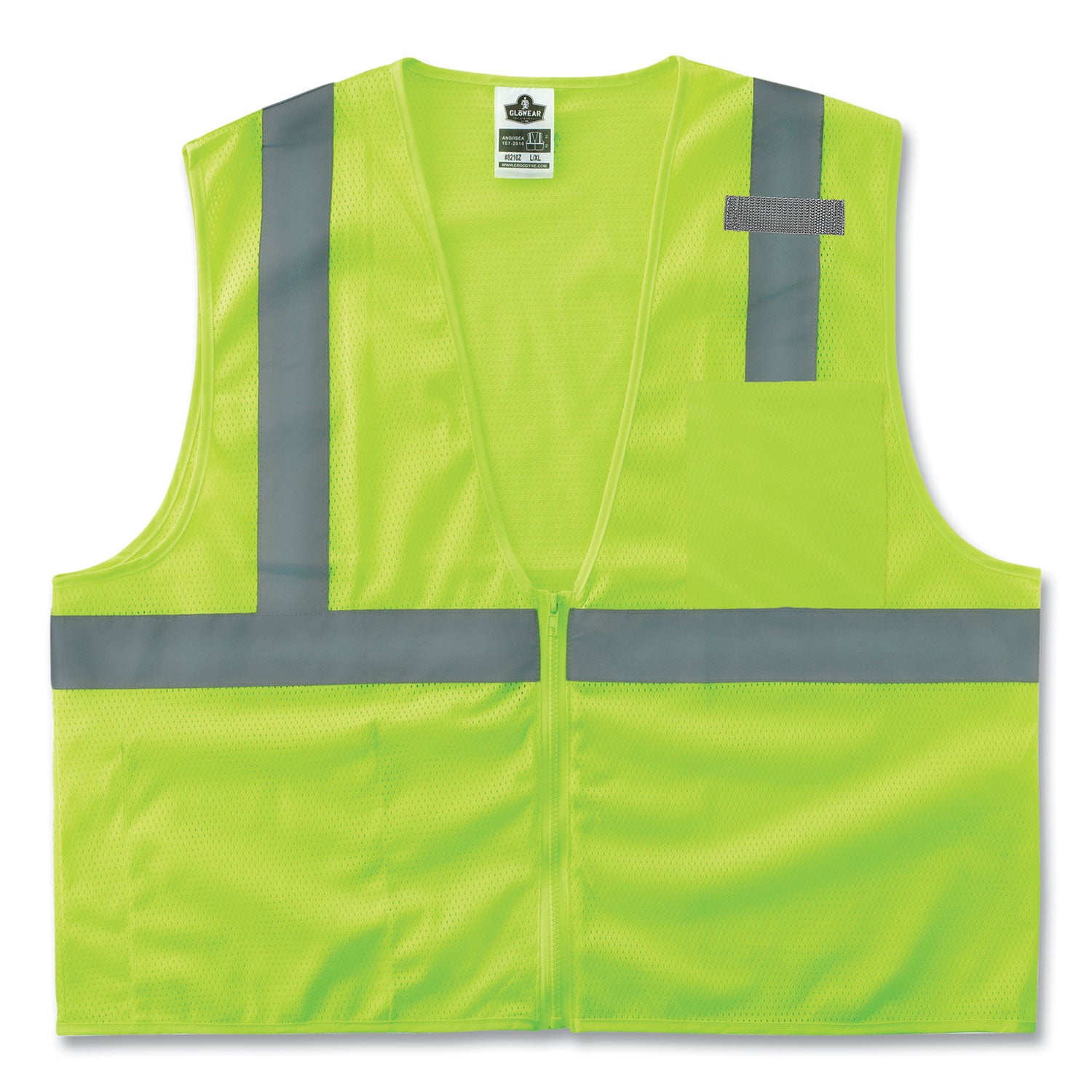 glowear-8210z-class-2-economy-mesh-vest-polyester-lime-x-small-ships-in-1-3-business-days_ego21051 - 1