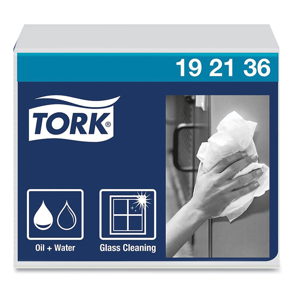 Heavy-Duty Paper Wiper 1/4 Fold, 1-Ply, 12.5 x 13, White, 56/Pack, 16 Packs/Carton
