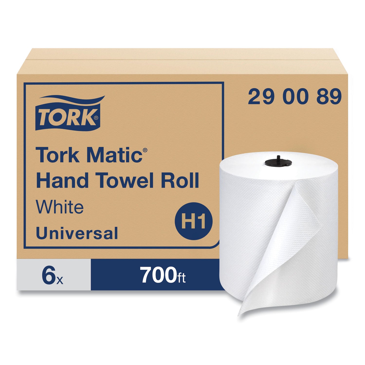 advanced-matic-hand-towel-roll-1-ply-77-x-700-ft-white-6-rolls-carton_trk290089 - 2