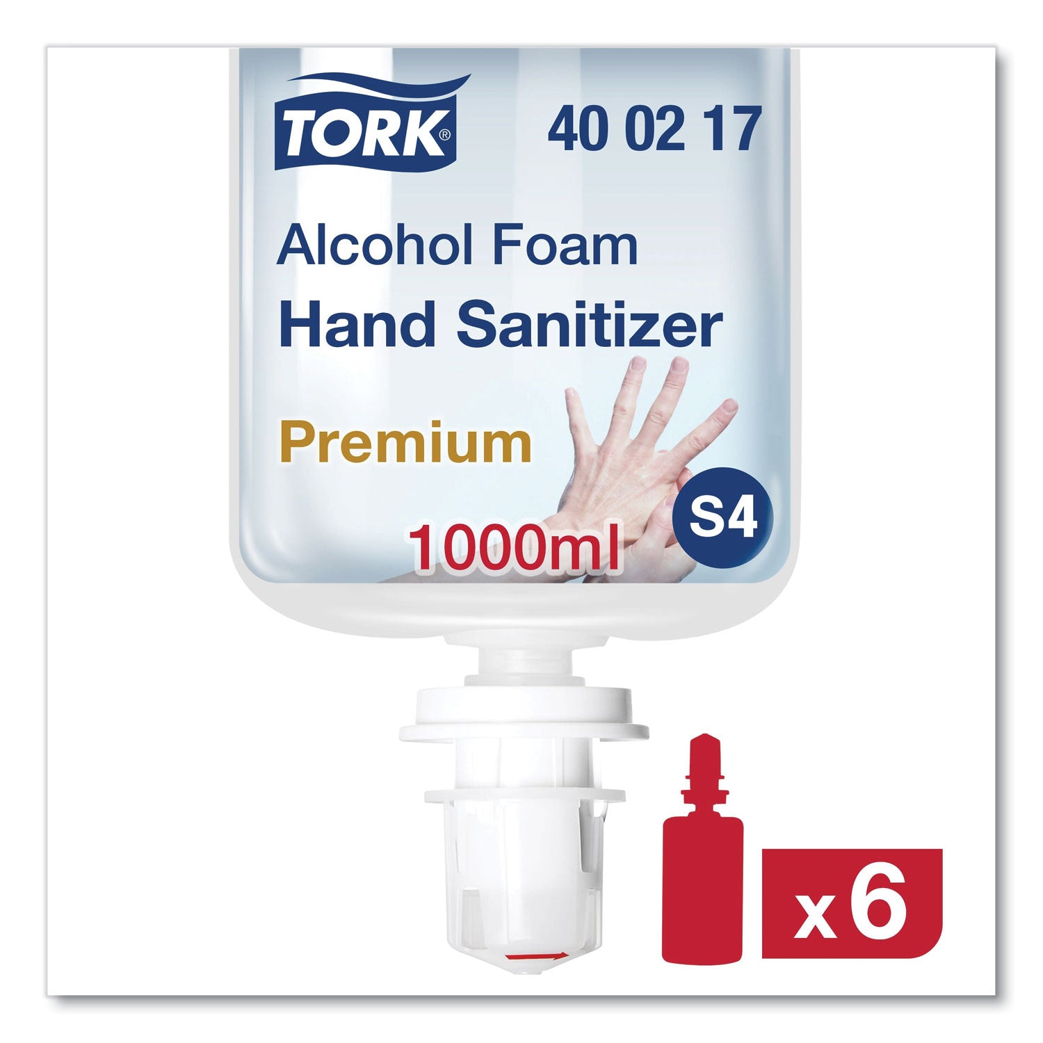 premium-alcohol-foam-hand-sanitizer-1-l-bottle-unscented-6-carton_trk400217 - 2