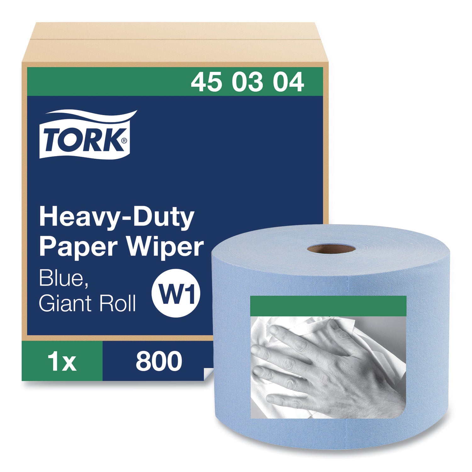 heavy-duty-paper-wiper-1-ply-111-x-800-ft-blue_trk450304 - 2
