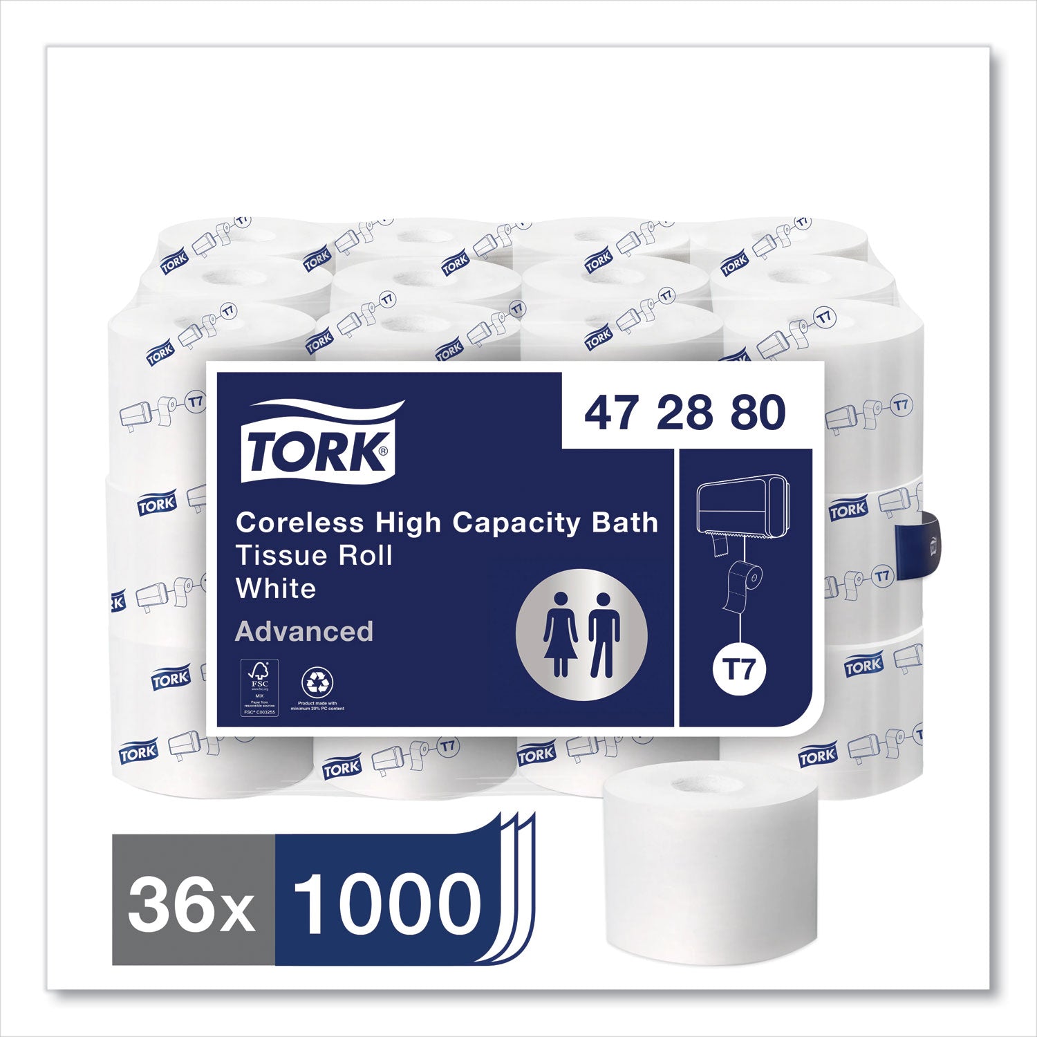 advanced-high-capacity-bath-tissue-septic-safe-2-ply-coreless-white-1000-sheets-roll-36-rolls-carton_trk472880 - 2