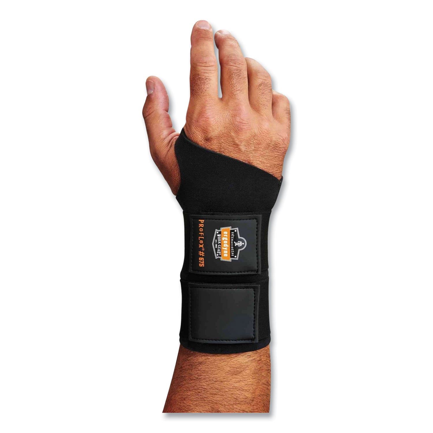 proflex-675-ambidextrous-double-strap-wrist-support-medium-fits-left-right-hand-black-ships-in-1-3-business-days_ego16623 - 2