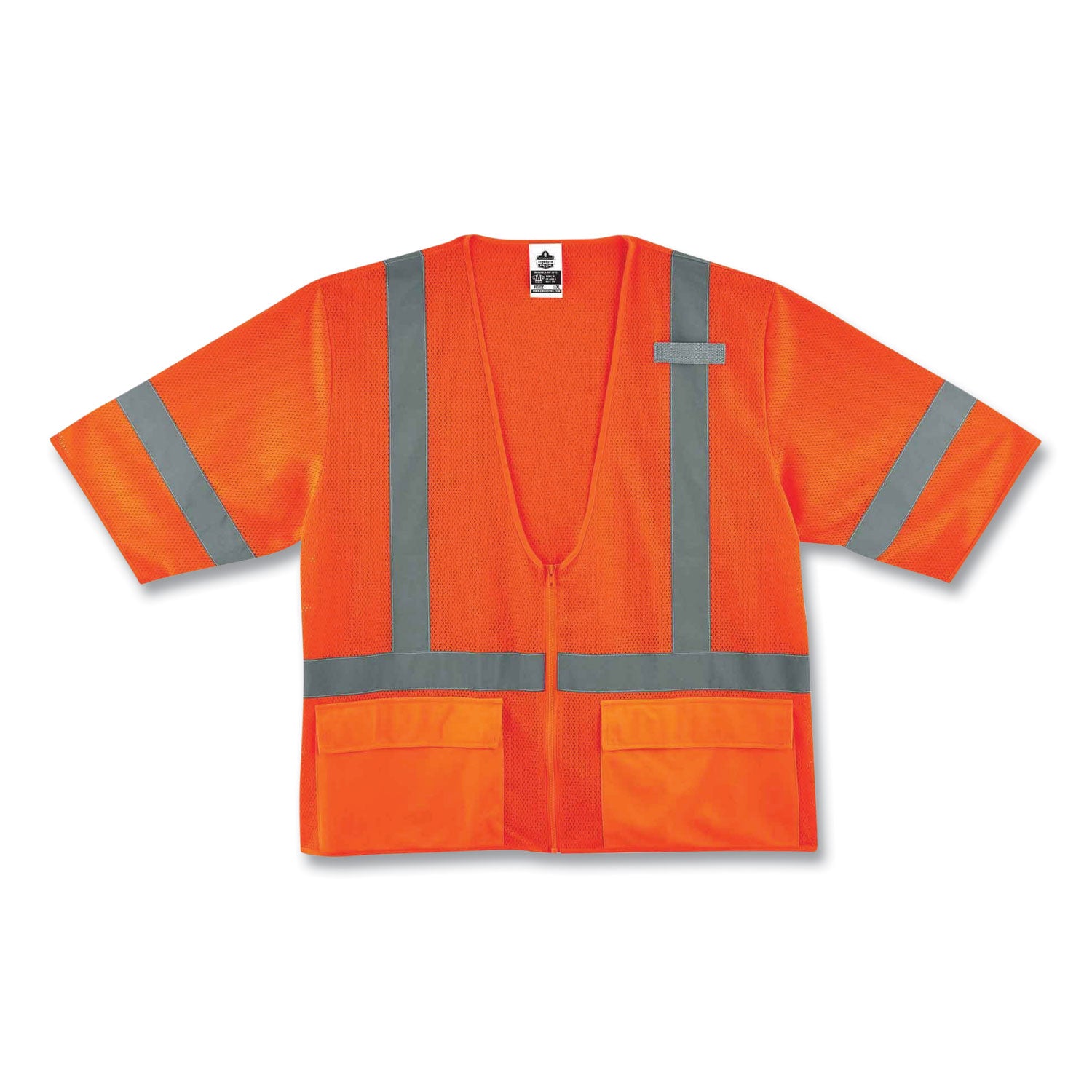 glowear-8320z-class-3-standard-zipper-vest-polyester-4x-large-5x-large-orange-ships-in-1-3-business-days_ego22119 - 1