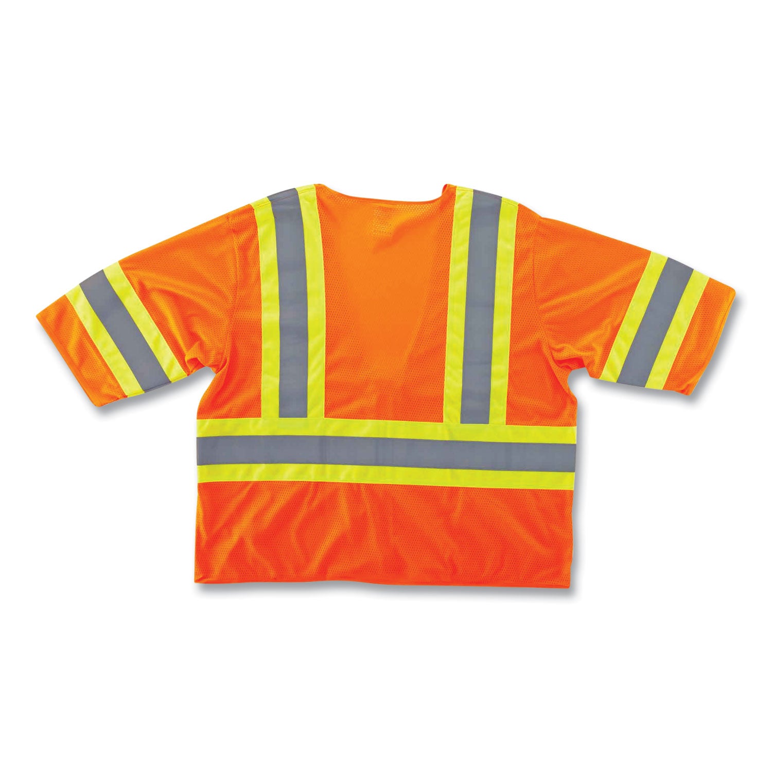 GloWear 8330Z Class 3 Two-Tone Zipper Vest, Polyester, Largel/X-Large, Orange, Ships in 1-3 Business Days