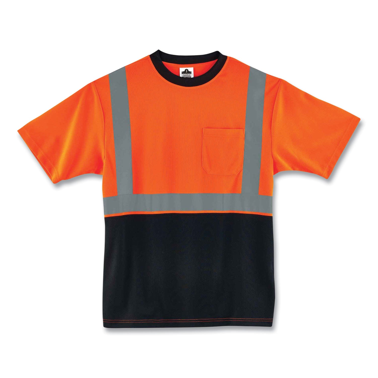 glowear-8289bk-class-2-hi-vis-t-shirt-with-black-bottom-small-orange-ships-in-1-3-business-days_ego22512 - 1