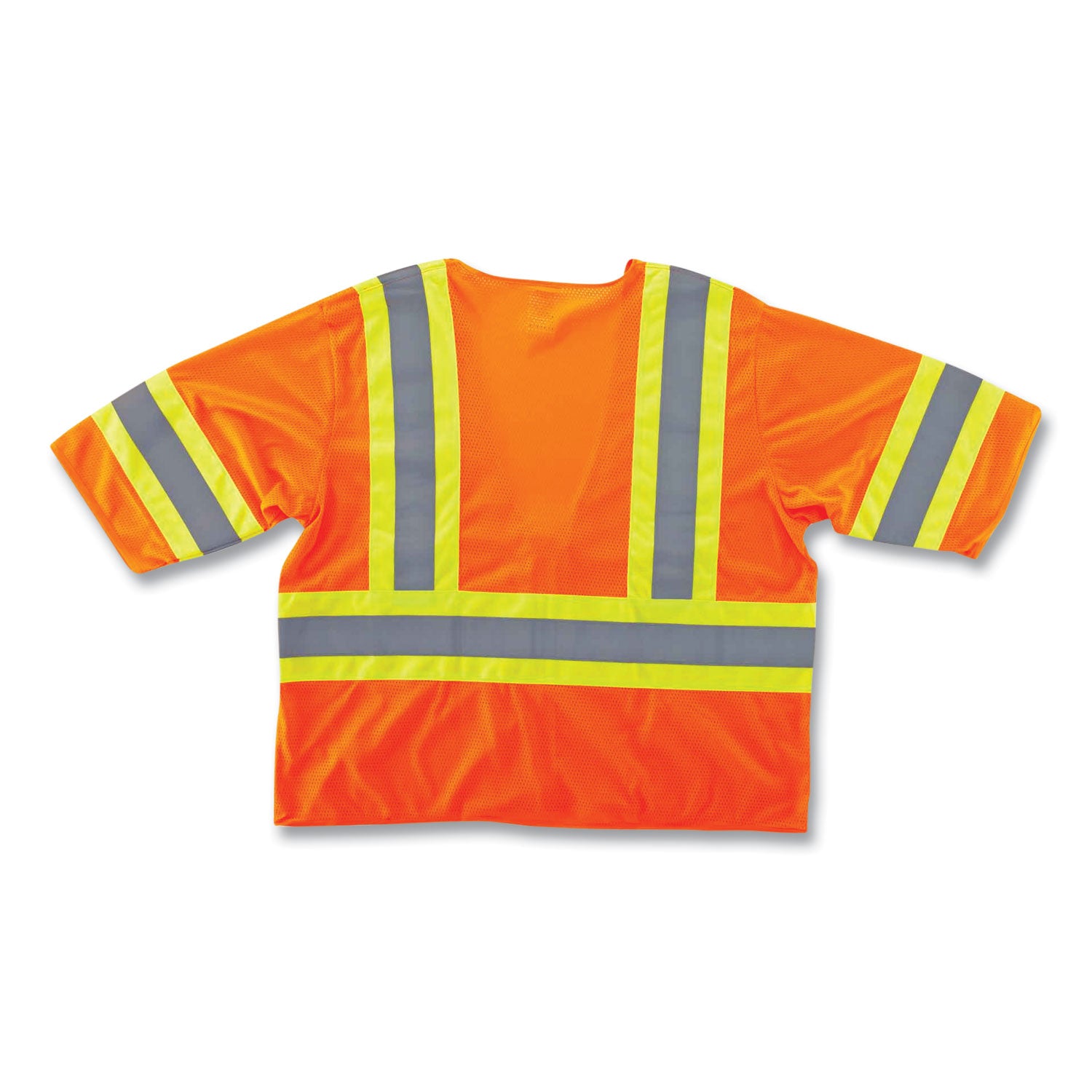 GloWear 8330Z Class 3 Two-Tone Zipper Vest, Polyester, 2X-Large/3X-Large, Orange, Ships in 1-3 Business Days