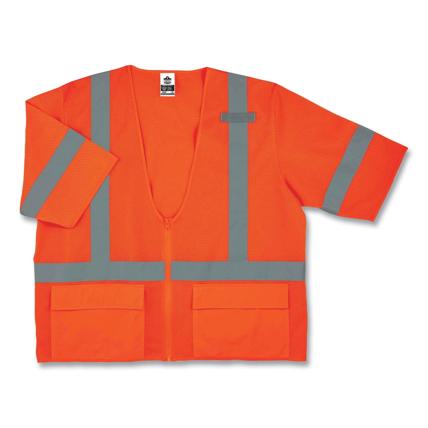 glowear-8320z-class-3-standard-zipper-vest-polyester-2x-large-3x-large-orange-ships-in-1-3-business-days_ego22117 - 3