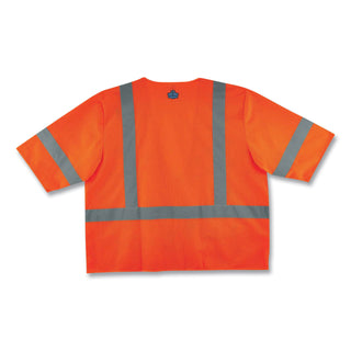 GloWear 8320Z Class 3 Standard Zipper Vest, Polyester, 4X-Large/5X-Large, Orange, Ships in 1-3 Business Days