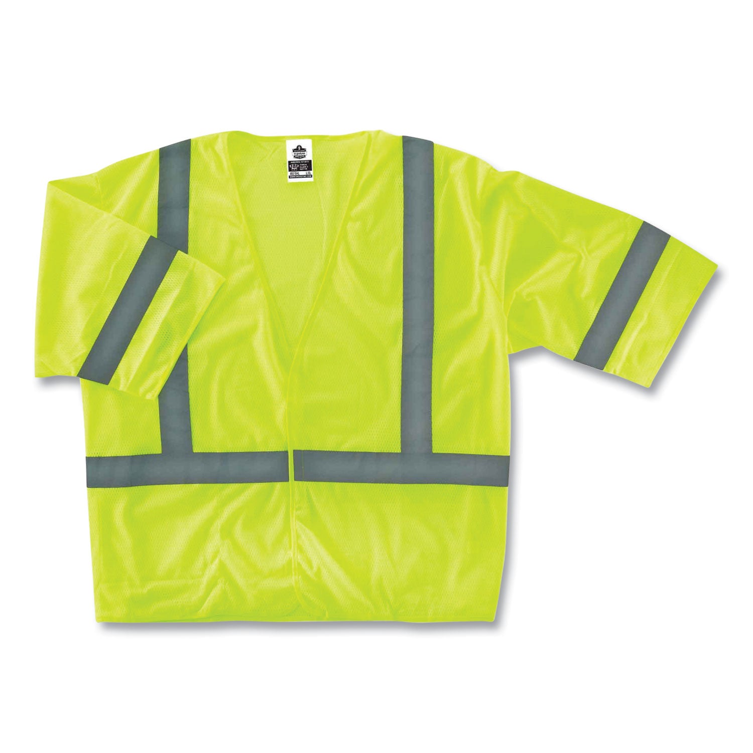 glowear-8310hl-class-3-economy-hook-and-loop-vest-polyester-4x-large-5x-large-lime-ships-in-1-3-business-days_ego22029 - 1