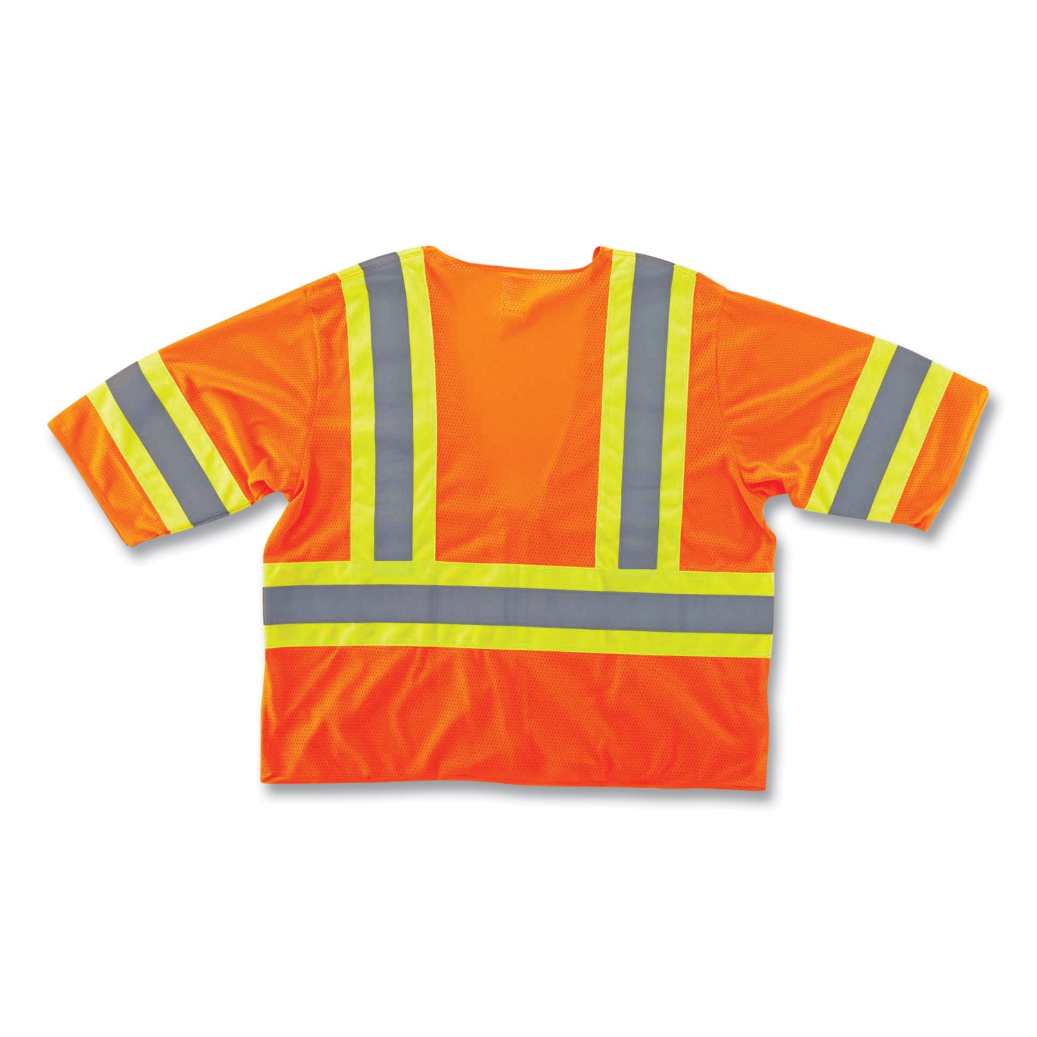 GloWear 8330Z Class 3 Two-Tone Zipper Vest, Polyester, 4X-Large/5X-Large, Orange, Ships in 1-3 Business Days