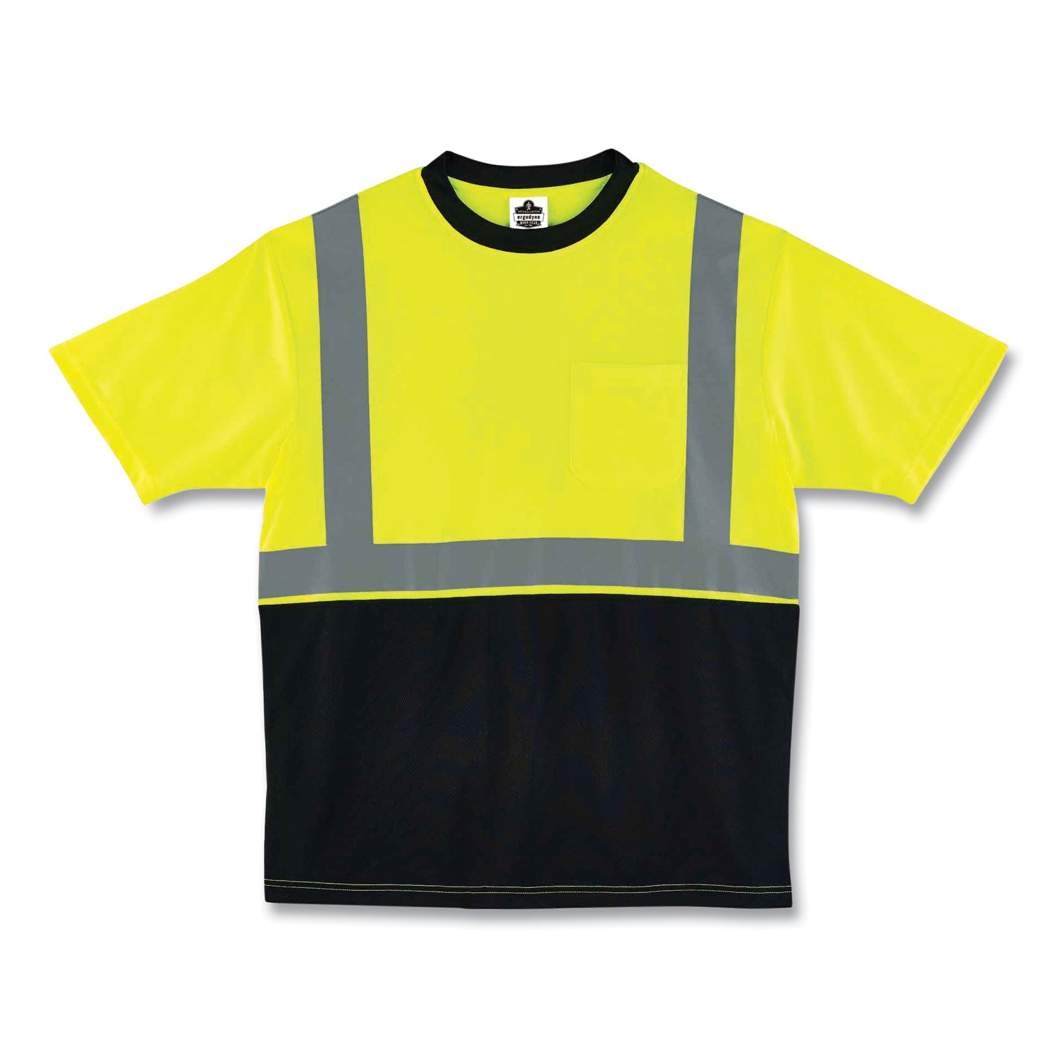 glowear-8289bk-class-2-hi-vis-t-shirt-with-black-bottom-3x-large-lime-ships-in-1-3-business-days_ego22507 - 1