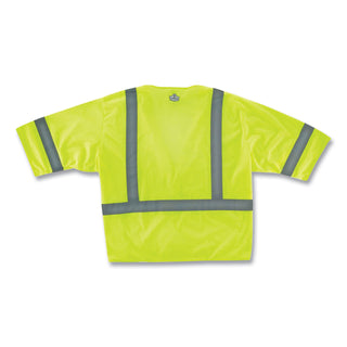 GloWear 8310HL Class 3 Economy Hook and Loop Vest, Polyester, 4X-Large/5X-Large, Lime, Ships in 1-3 Business Days