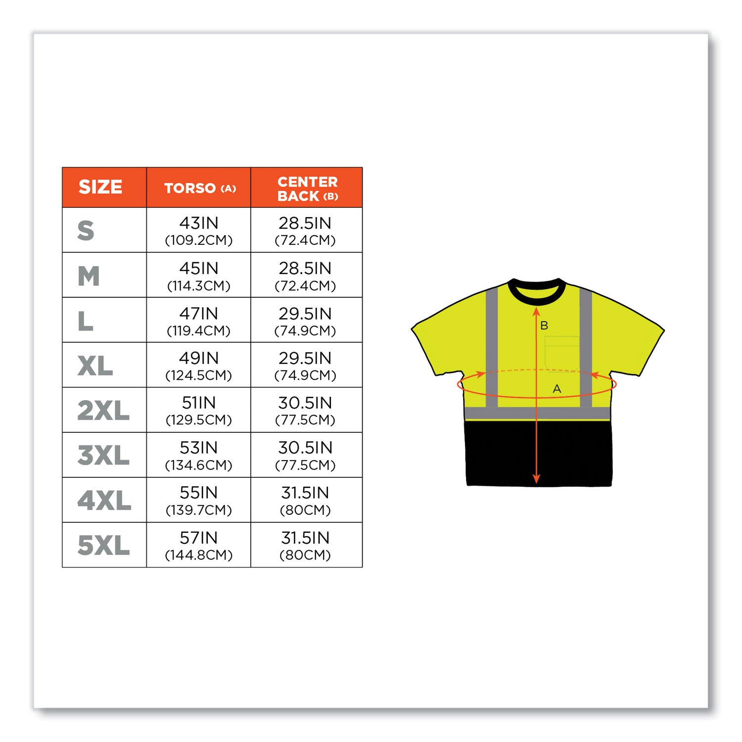 glowear-8289bk-class-2-hi-vis-t-shirt-with-black-bottom-4x-large-lime-ships-in-1-3-business-days_ego22508 - 4