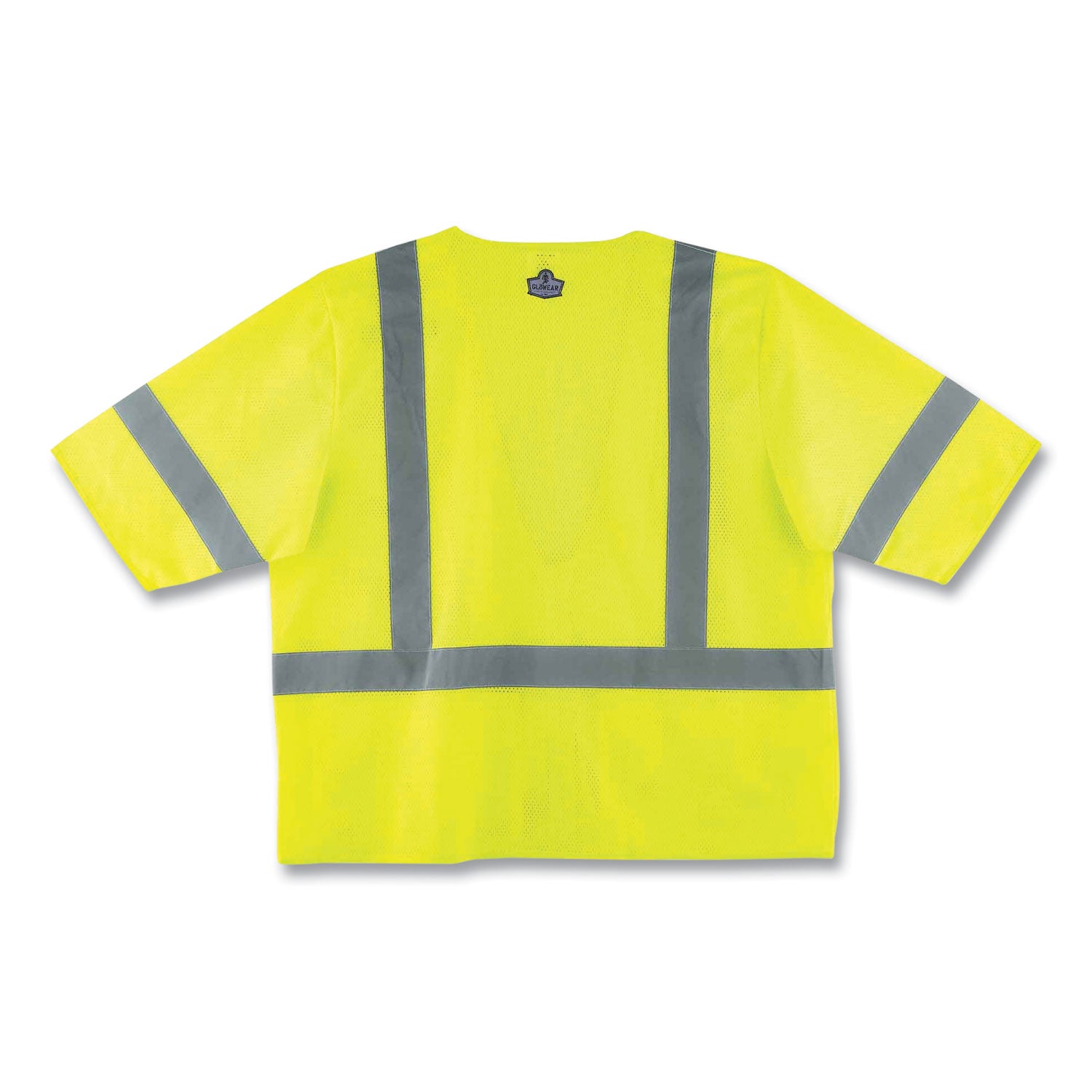GloWear 8320Z Class 3 Standard Zipper Vest, Polyester, 2X-Large/3X-Large, Lime, Ships in 1-3 Business Days