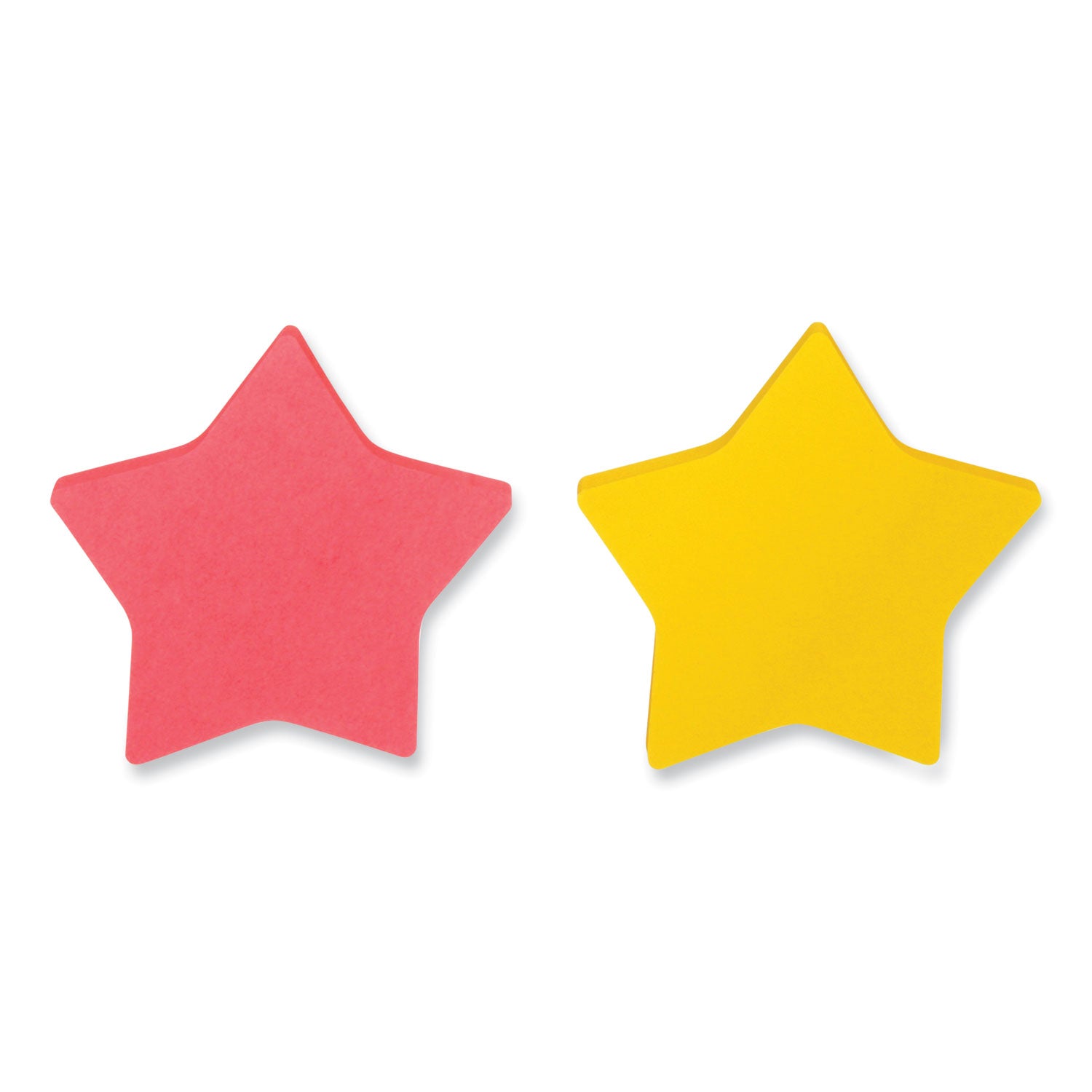 die-cut-star-shaped-notepads-26-x-26-assorted-colors-75-sheets-pad-2-pads-pack_mmm70005114114 - 2