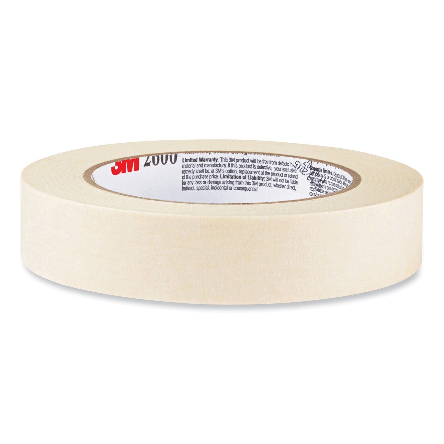 Economy Masking Tape, 3" Core, 0.7" x 60.1 yds, Tan - 