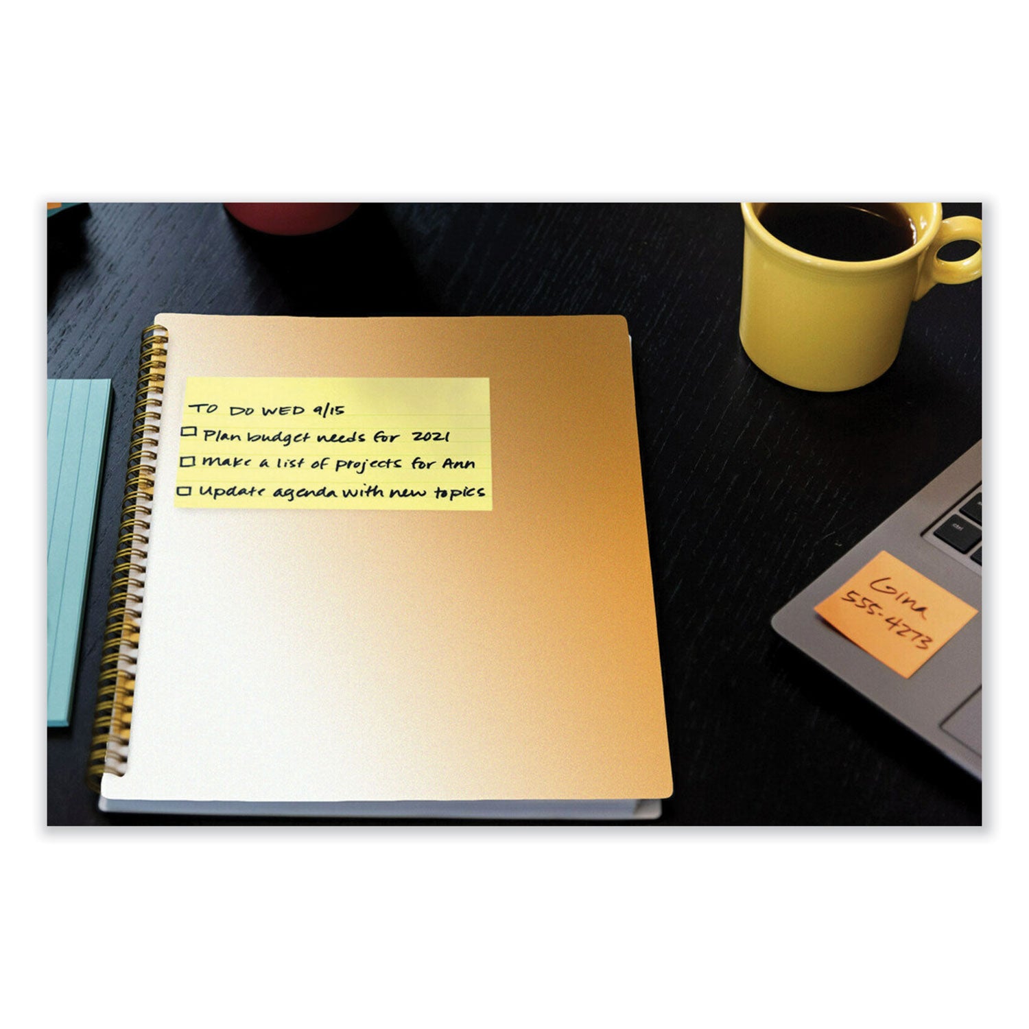 Original Pads in Canary Yellow, 3" x 5", 100 Sheets/Pad, 12 Pads/Pack - 