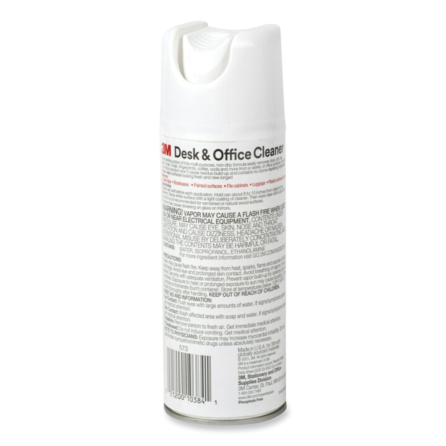 Desk and Office Spray Cleaner, 15 oz Aerosol Spray - 