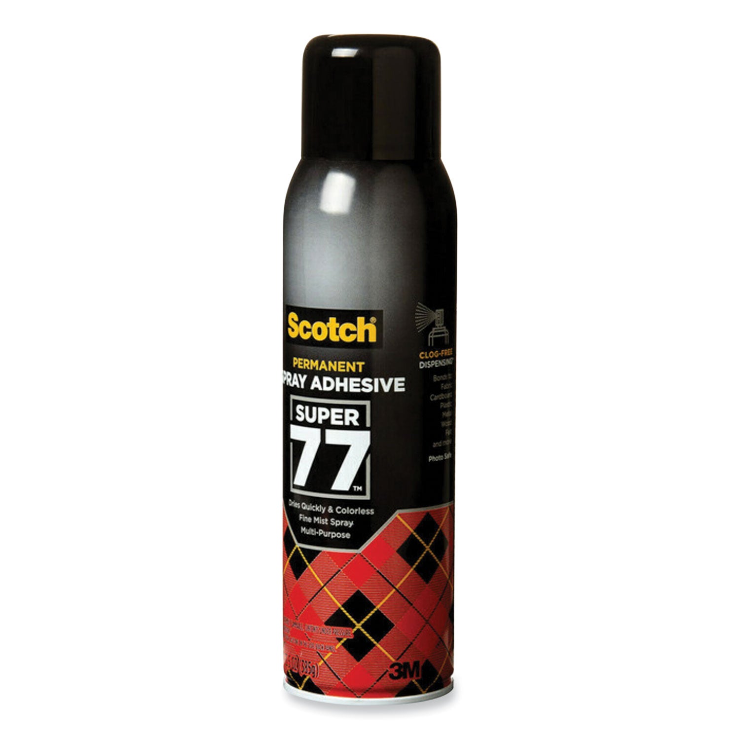 Super 77 Multipurpose Spray Adhesive, 13.57 oz, Dries Clear - 