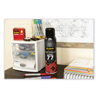 Super 77 Multipurpose Spray Adhesive, 13.57 oz, Dries Clear - 