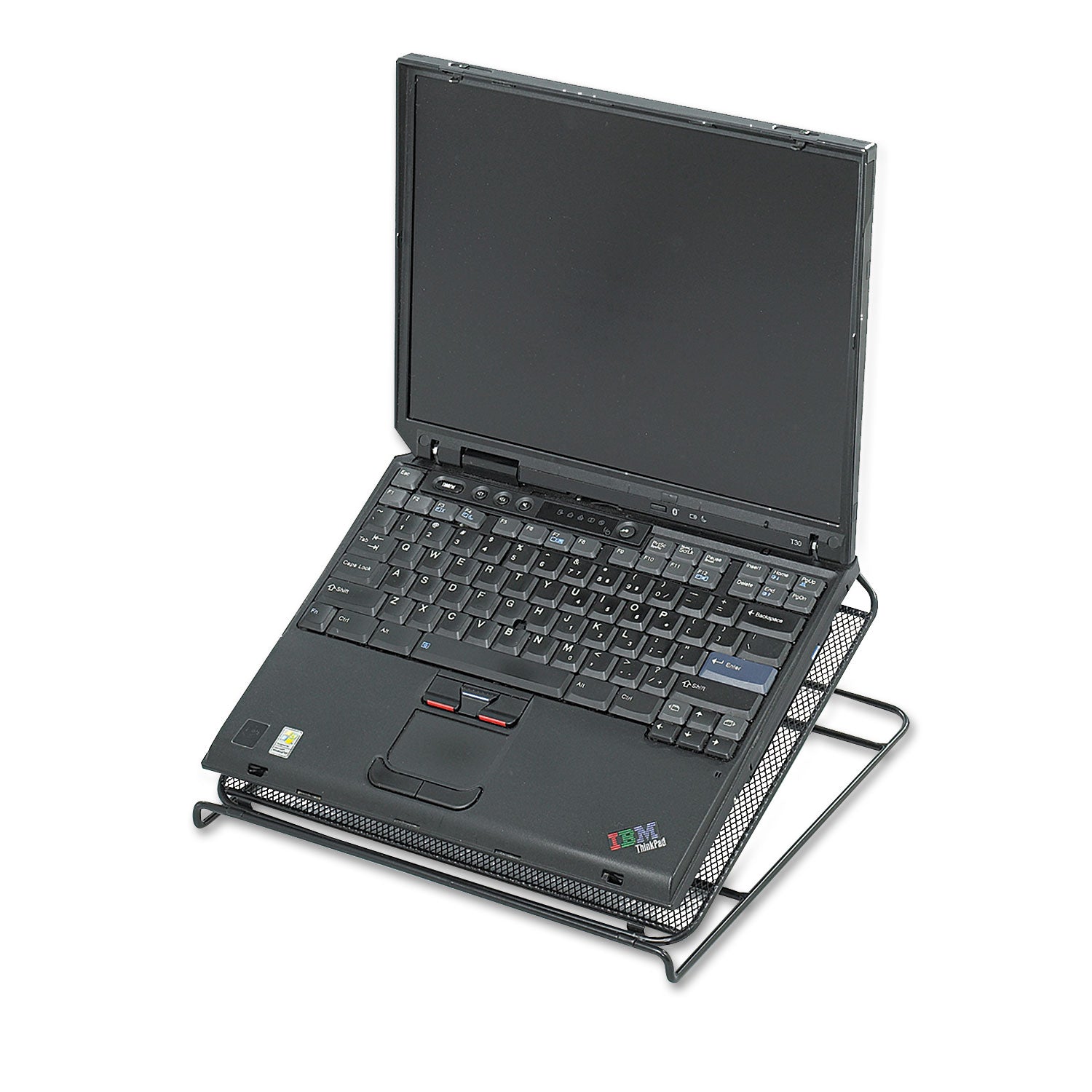 Onyx Mesh Laptop Stand, 12.25" x 12.25" x 2", Black - 