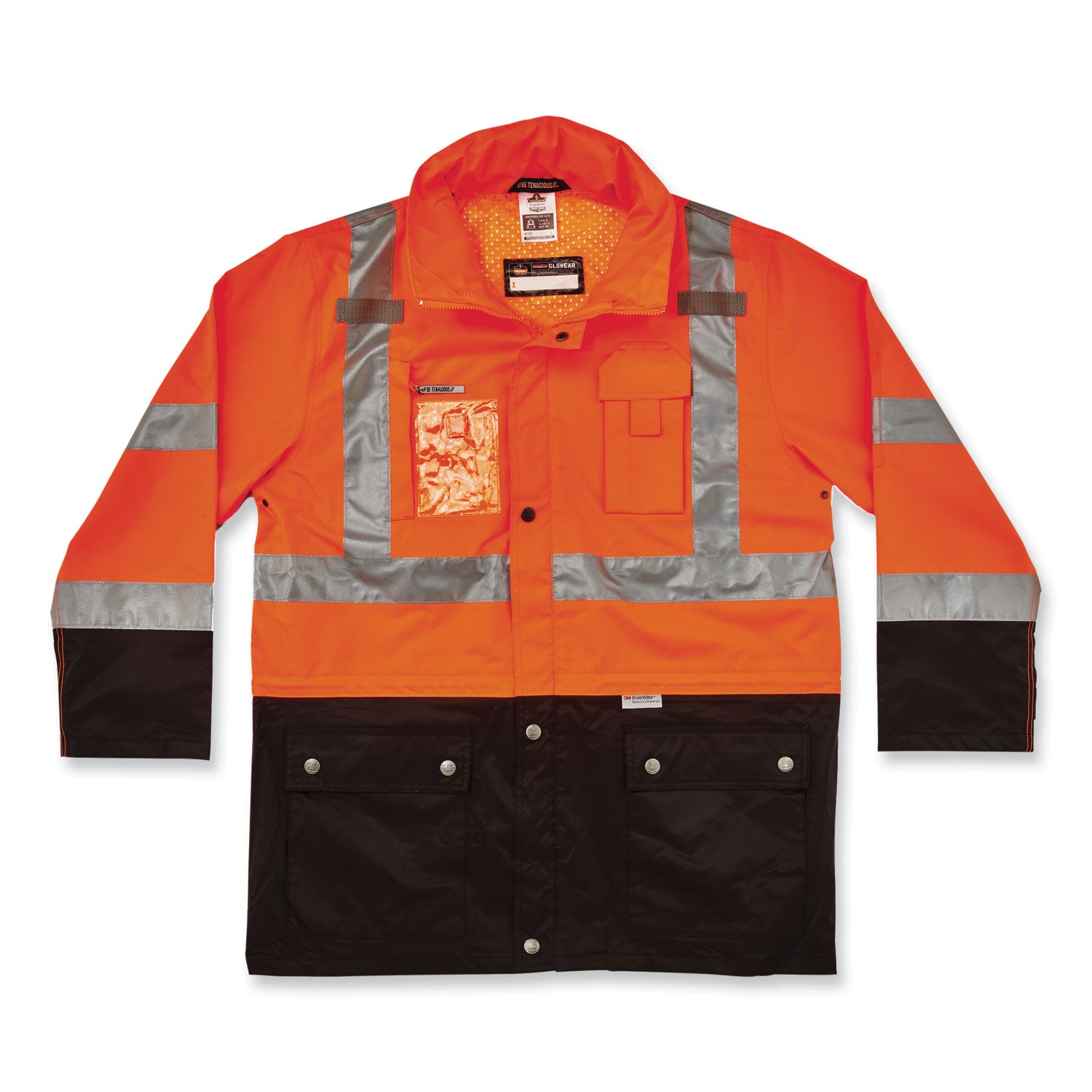glowear-8386-class-3-hi-vis-outer-shell-jacket-polyester-x-large-orange-ships-in-1-3-business-days_ego25465 - 1