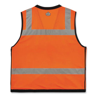 GloWear 8253HDZ Class 2 Heavy-Duty Mesh Surveyors Vest, Polyester, 4X-Large/5X-Large, Orange, Ships in 1-3 Business Days
